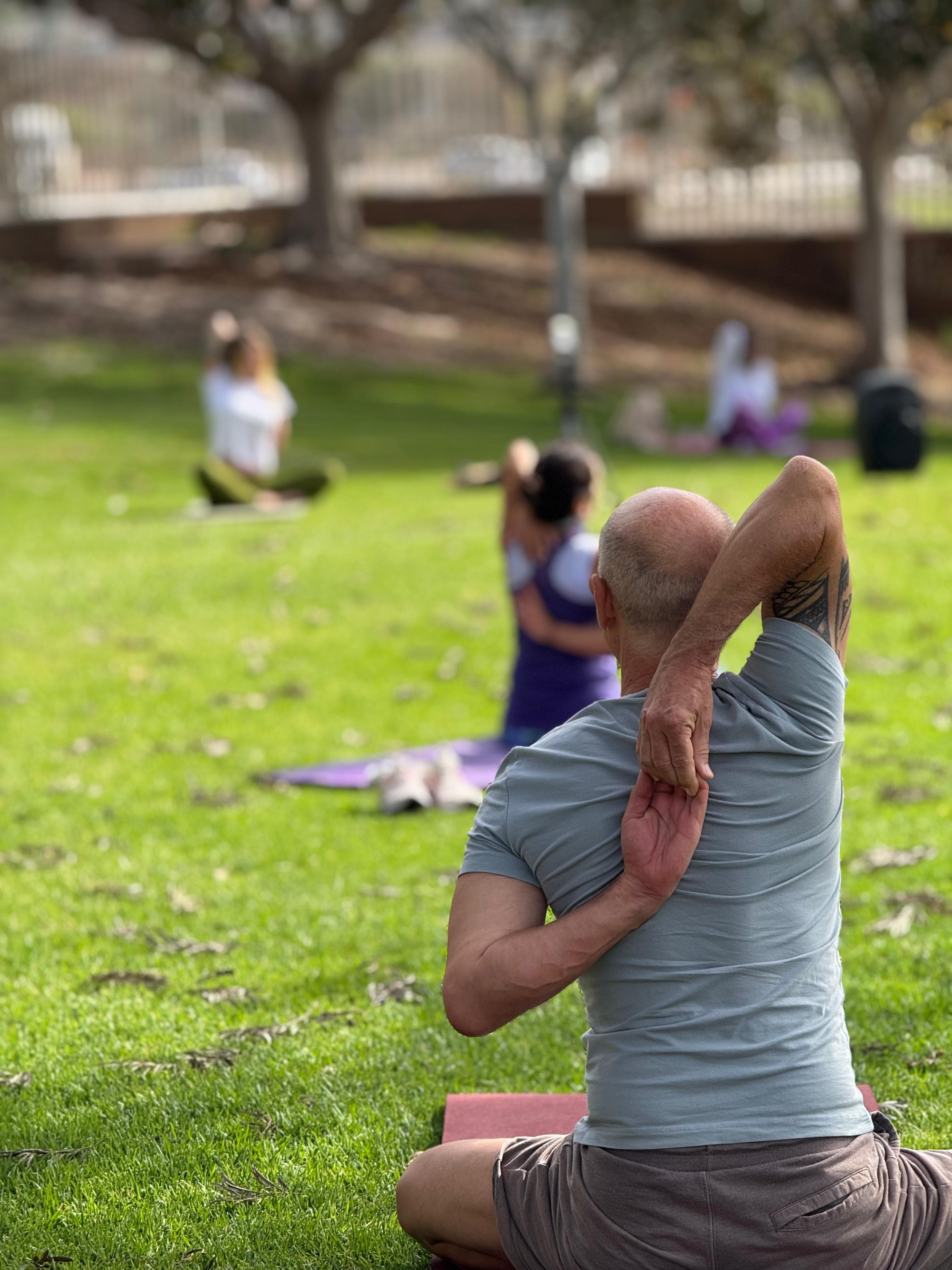 Sesión de yoga gratuita en el Parque del Sur
