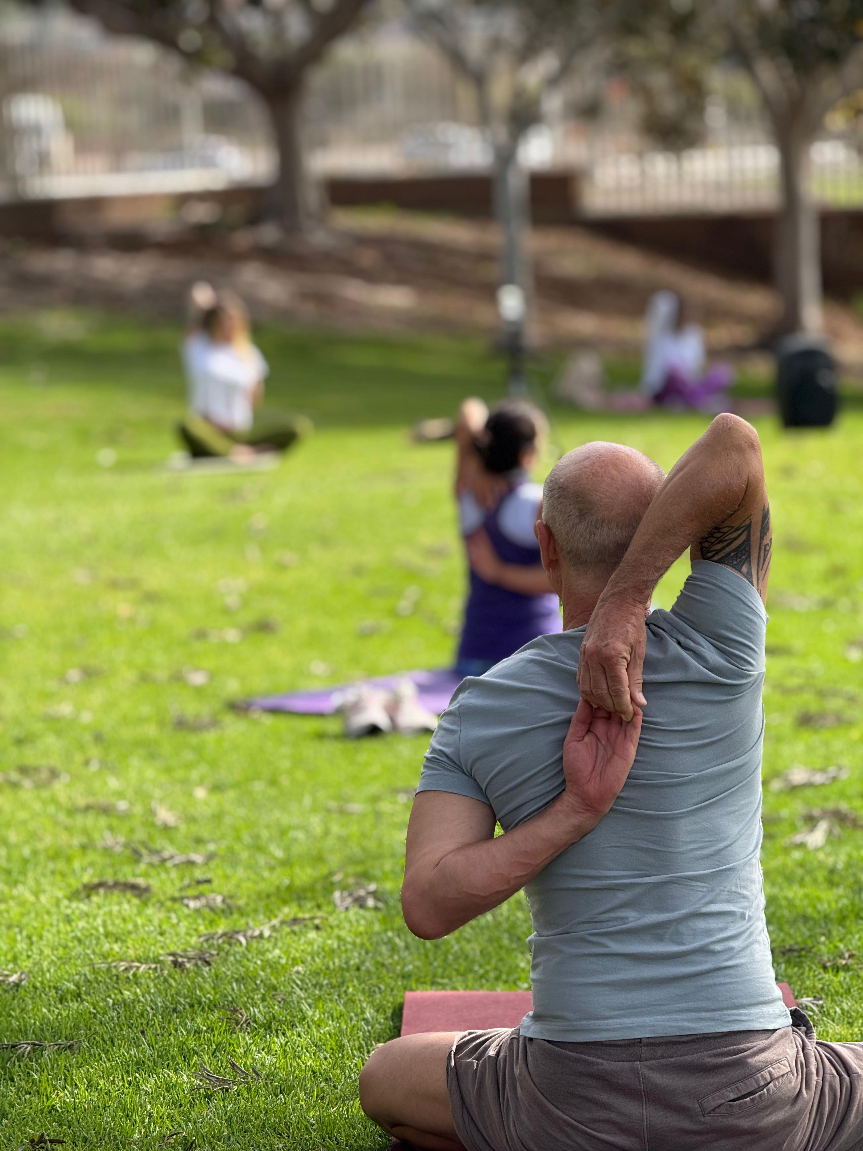 Kostenlose Yoga-Session im Parque del Sur
